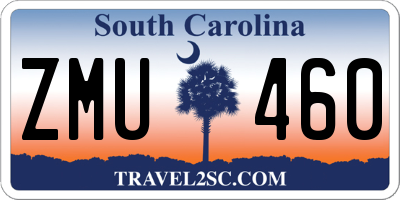 SC license plate ZMU460