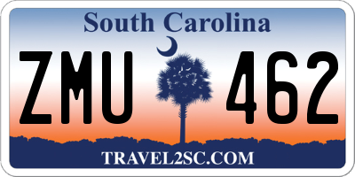SC license plate ZMU462