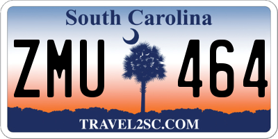SC license plate ZMU464