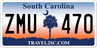 SC license plate ZMU470