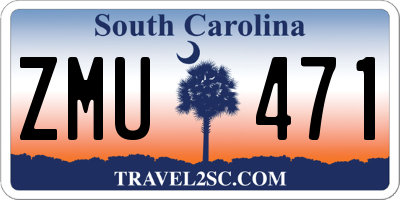 SC license plate ZMU471