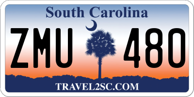 SC license plate ZMU480