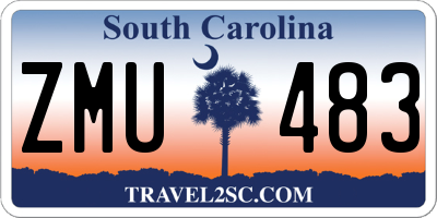 SC license plate ZMU483