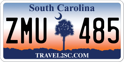 SC license plate ZMU485