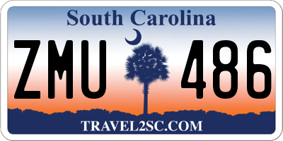 SC license plate ZMU486