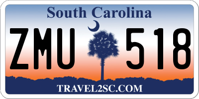 SC license plate ZMU518