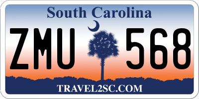 SC license plate ZMU568