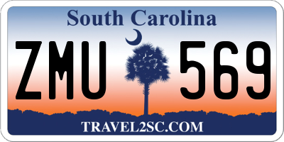 SC license plate ZMU569
