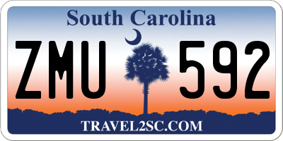 SC license plate ZMU592