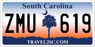 SC license plate ZMU619