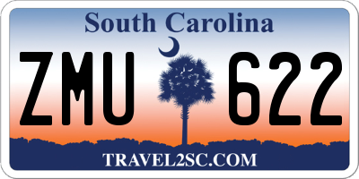 SC license plate ZMU622