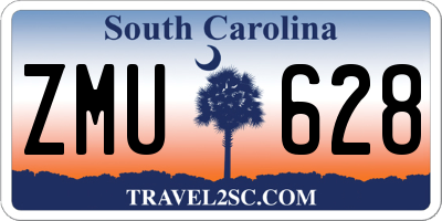 SC license plate ZMU628
