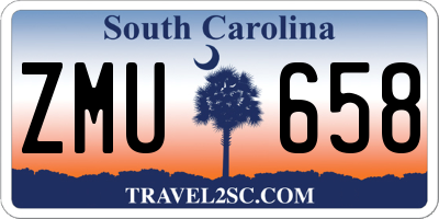 SC license plate ZMU658