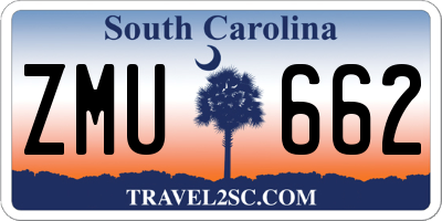SC license plate ZMU662