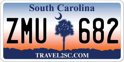 SC license plate ZMU682