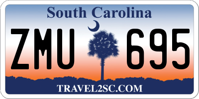 SC license plate ZMU695