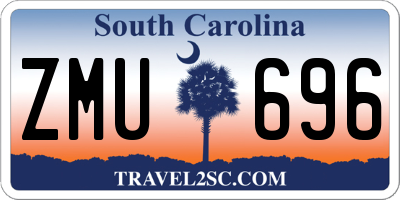 SC license plate ZMU696