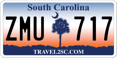 SC license plate ZMU717