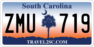 SC license plate ZMU719