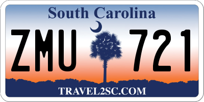 SC license plate ZMU721