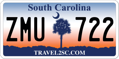 SC license plate ZMU722