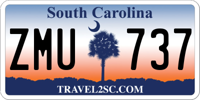 SC license plate ZMU737