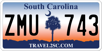 SC license plate ZMU743