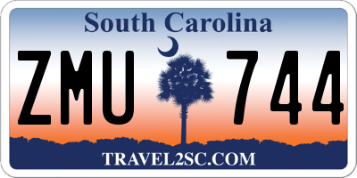 SC license plate ZMU744