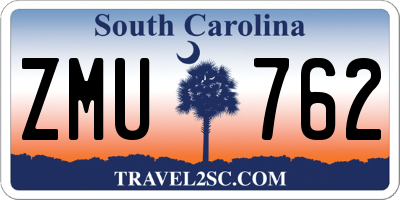 SC license plate ZMU762