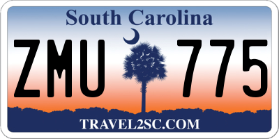 SC license plate ZMU775