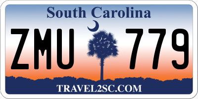 SC license plate ZMU779
