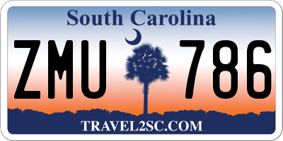 SC license plate ZMU786