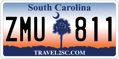 SC license plate ZMU811
