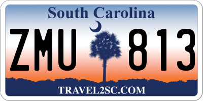 SC license plate ZMU813