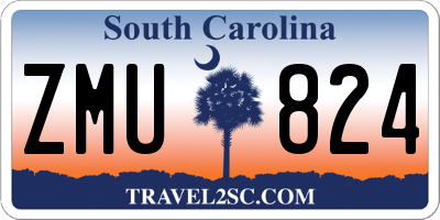 SC license plate ZMU824