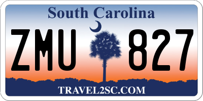 SC license plate ZMU827