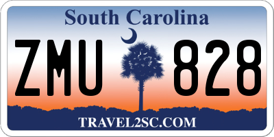 SC license plate ZMU828
