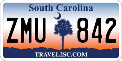SC license plate ZMU842