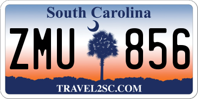 SC license plate ZMU856