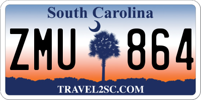 SC license plate ZMU864