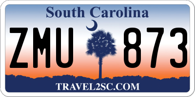 SC license plate ZMU873