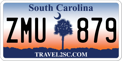 SC license plate ZMU879