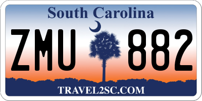 SC license plate ZMU882