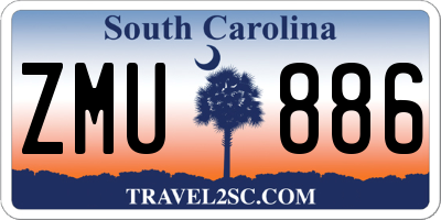 SC license plate ZMU886