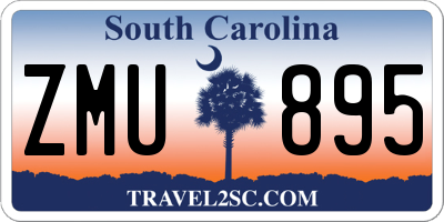 SC license plate ZMU895
