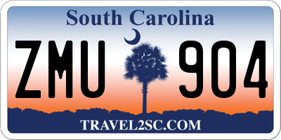 SC license plate ZMU904