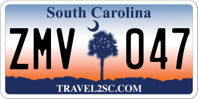 SC license plate ZMV047