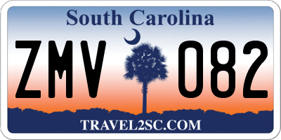 SC license plate ZMV082