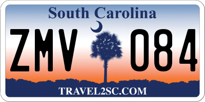 SC license plate ZMV084