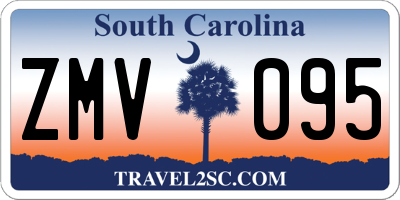 SC license plate ZMV095